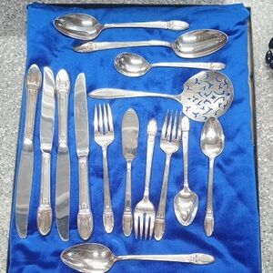 Elegant Silver Cutlery Set